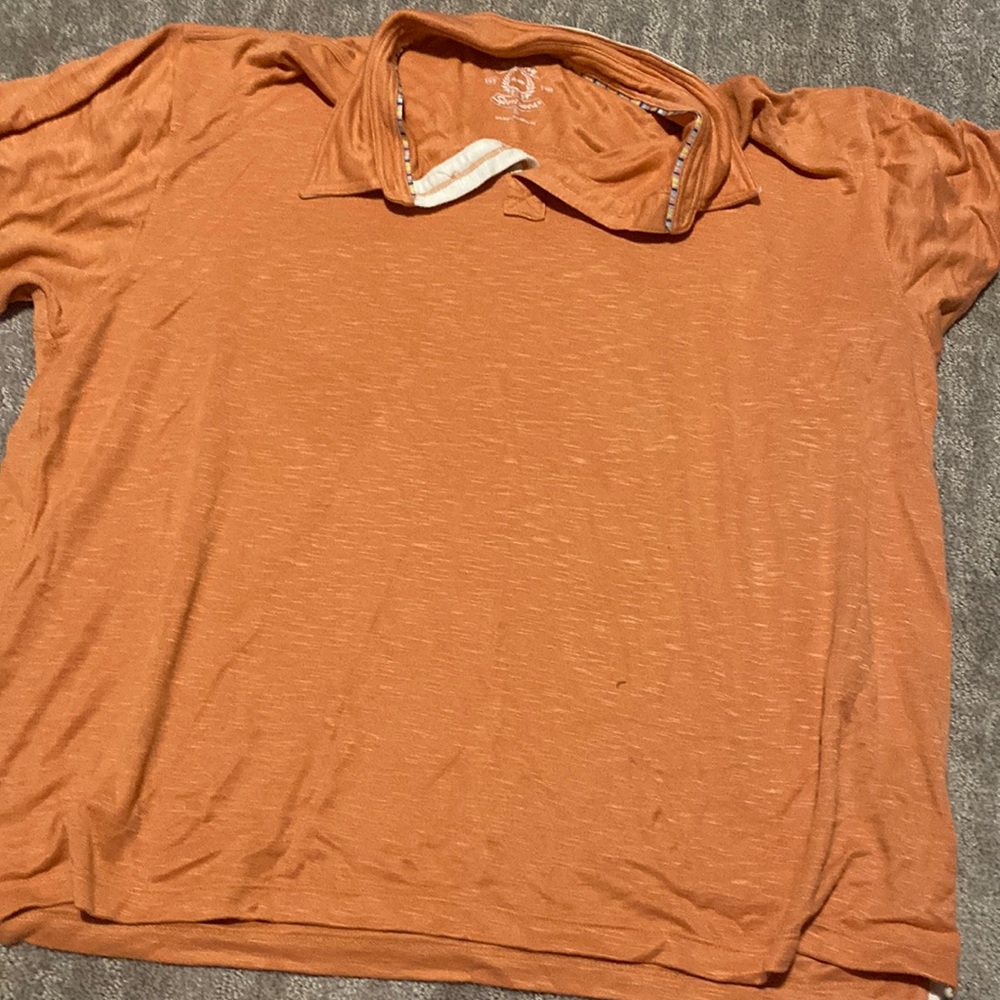 victory sportswear orange polo
